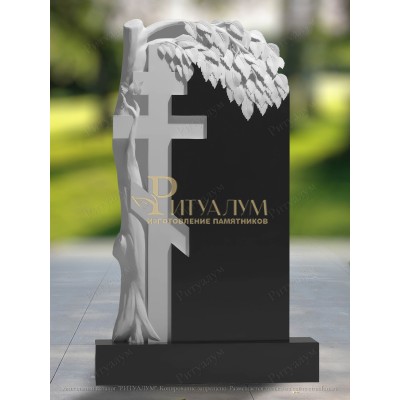 Памятник из гранита Дерево с крестом 35 — ritualum.ru